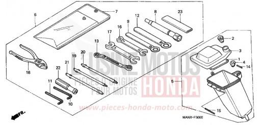 TOOLS/TOOL BOX NX650X de 1999